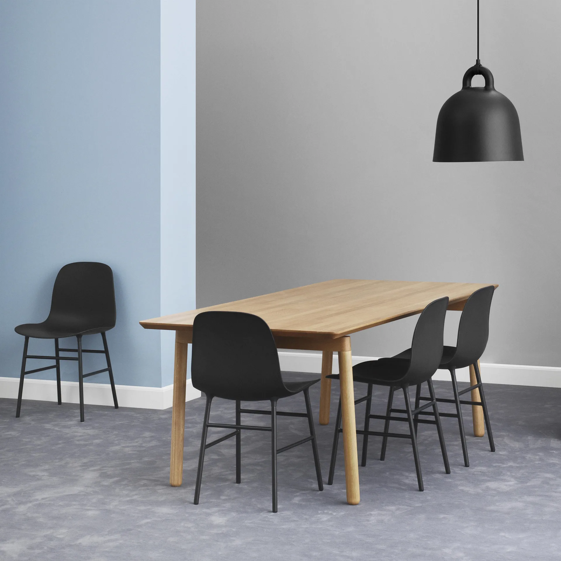 Bell φωτιστικό μαύρο, Μεσαίο Normann Copenhagen