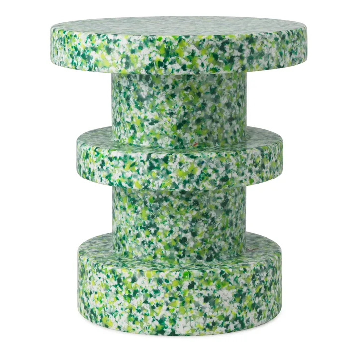 Bit Stack στρογγυλό σκαμπό - Πράσινο, Ø36x42 cm - Normann Copenhagen