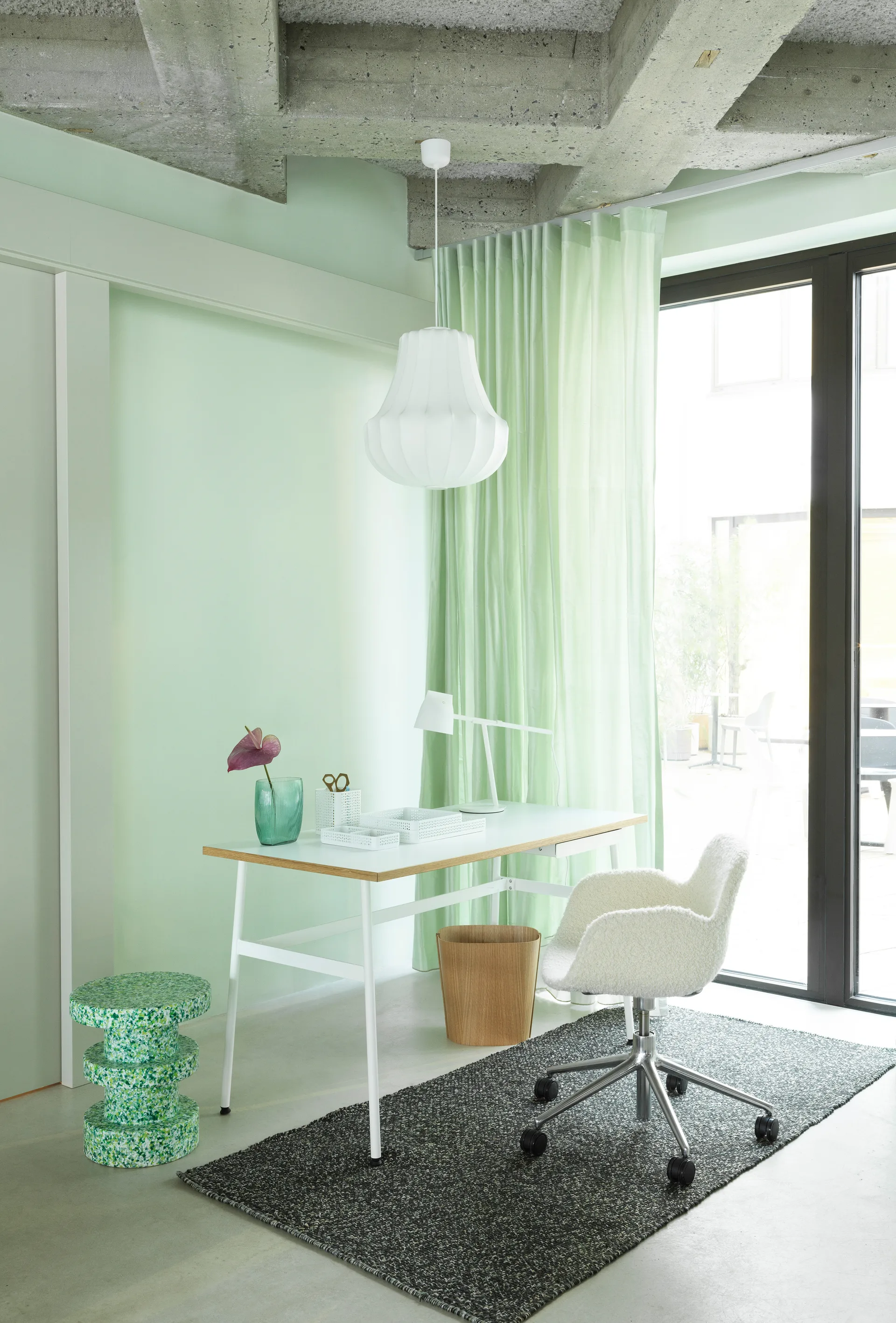 Bit Stack σκαμπό, Πράσινο Normann Copenhagen