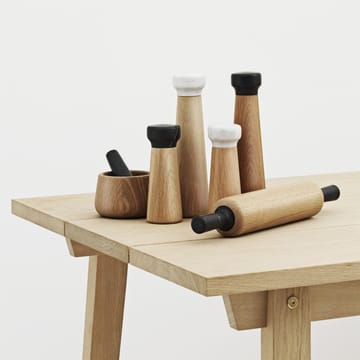 Craft μύλος αλατιού δρυς-λευκό μάρμαρο - μικρό - Normann Copenhagen