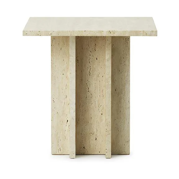 Edge μικρό τραπεζάκι σαλονιού, Travertine Normann Copenhagen