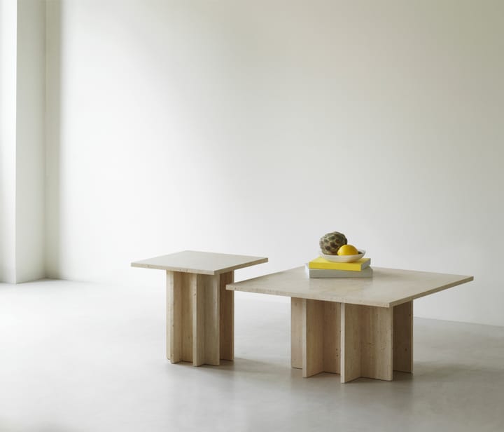 Edge μικρό τραπεζάκι σαλονιού, Travertine Normann Copenhagen
