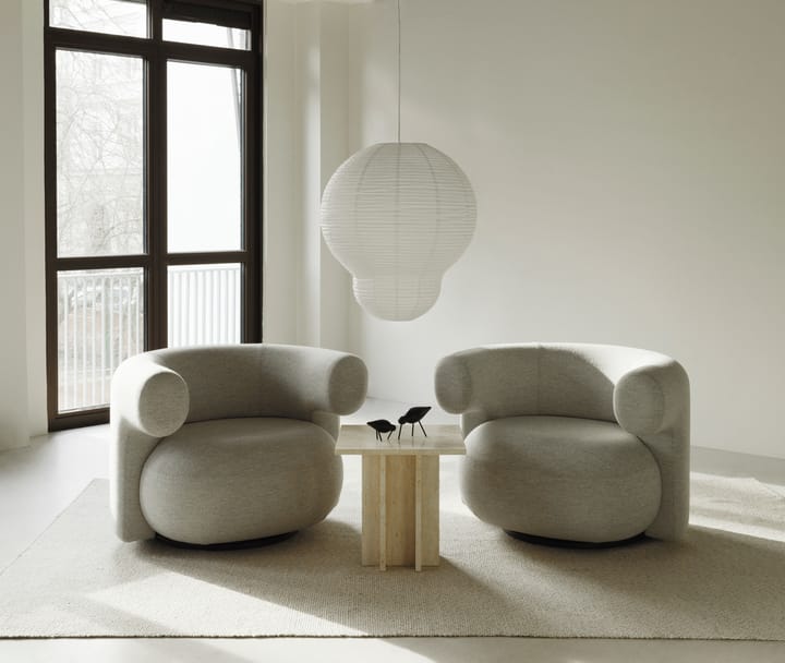 Edge μικρό τραπεζάκι σαλονιού, Travertine Normann Copenhagen