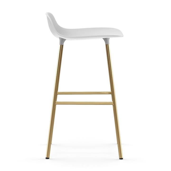 Form σκαμπό με μπρούντζινα πόδια 65 cm, Λευκό Normann Copenhagen