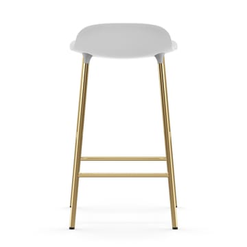 Form σκαμπό με μπρούντζινα πόδια 65 cm - Λευκό - Normann Copenhagen