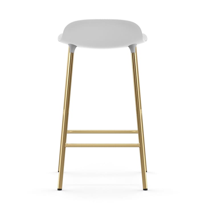 Form σκαμπό με μπρούντζινα πόδια 65 cm, Λευκό Normann Copenhagen
