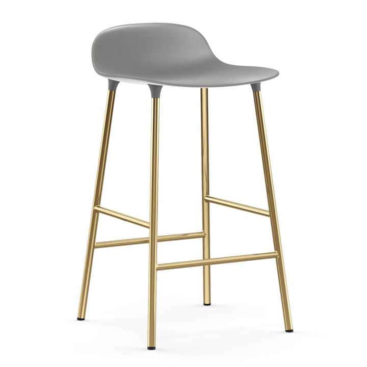 Form σκαμπό με μπρούντζινα πόδια 65 cm - Γκρι - Normann Copenhagen
