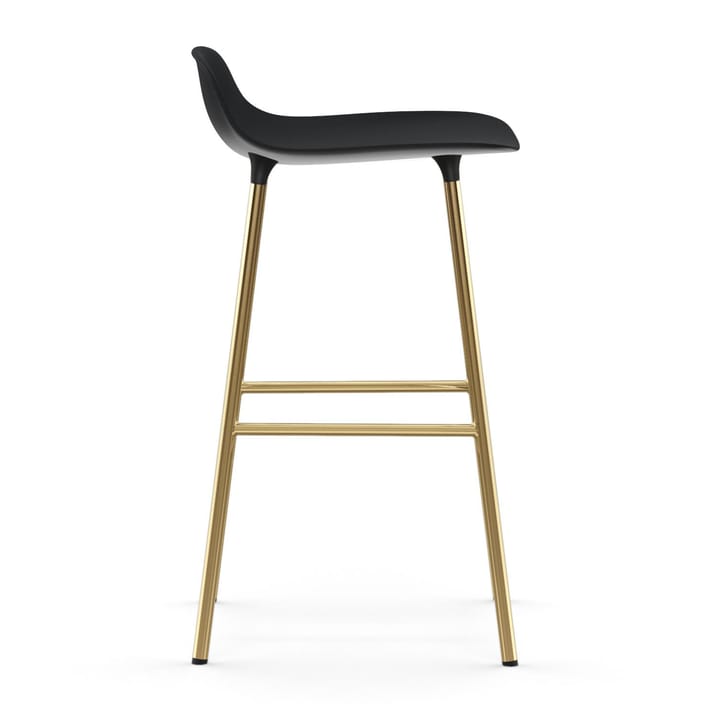 Form σκαμπό με μπρούντζινα πόδια 65 cm, Μαύρο Normann Copenhagen