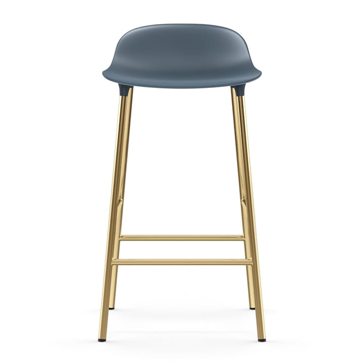 Form σκαμπό με μπρούντζινα πόδια 65 cm, Μπλε Normann Copenhagen