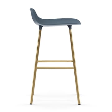 Form σκαμπό με μπρούντζινα πόδια 65 cm - Μπλε - Normann Copenhagen