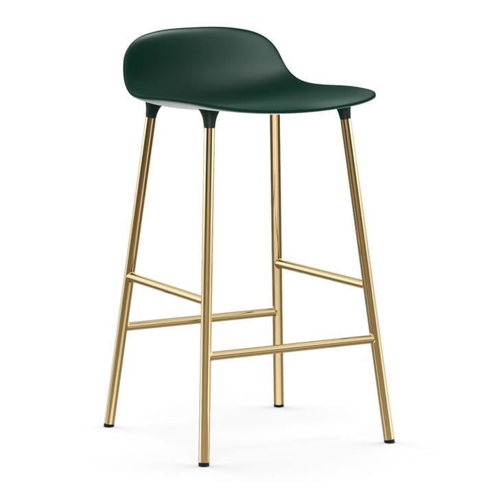 Form σκαμπό με μπρούντζινα πόδια 65 cm - Πράσινο - Normann Copenhagen