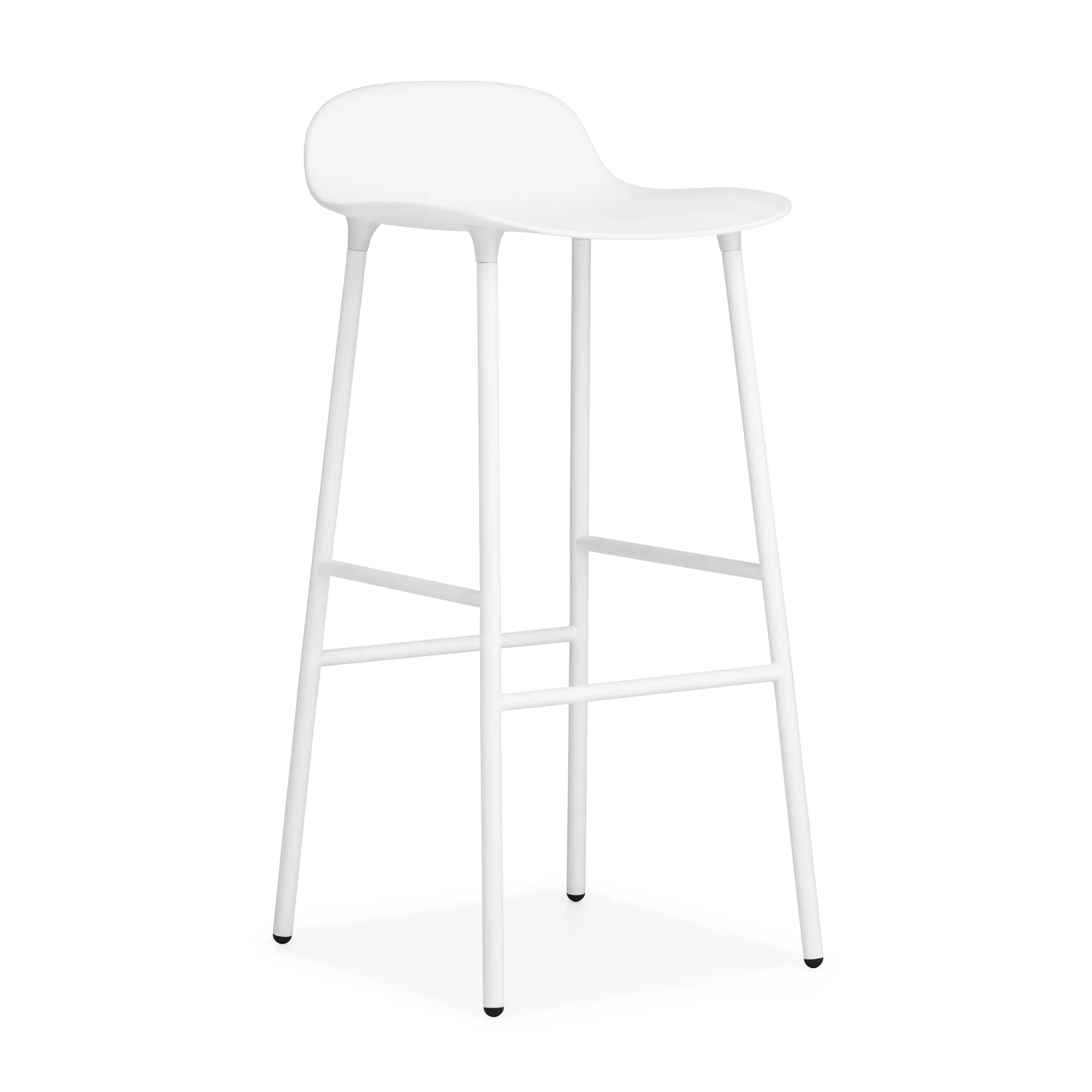 Form σκαμπό με μετταλλικά πόδια 75 cm, Λευκό Normann Copenhagen