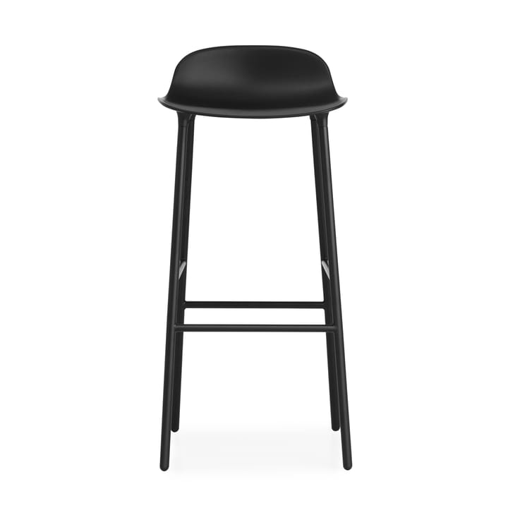 Form σκαμπό με μετταλλικά πόδια 75 cm, Μαύρο Normann Copenhagen