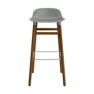 Form σκαμπό με πόδια από καρυδιά 75 cm - γκρι - Normann Copenhagen