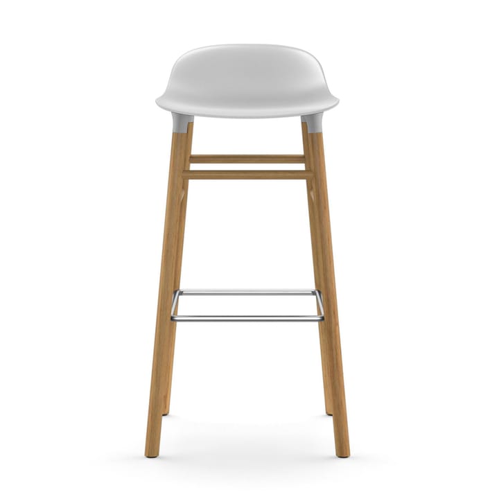 Form σκαμπ�ό με δρύινα πόδια 75 cm, Λευκό Normann Copenhagen