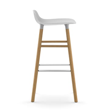 Form σκαμπό με δρύινα πόδια 75 cm - Λευκό - Normann Copenhagen