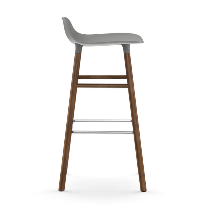 Form σκαμπό με πόδια από καρυδιά 75 cm, γκρι Normann Copenhagen