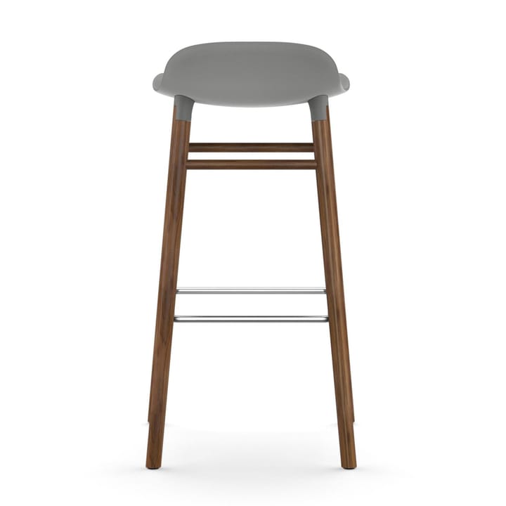 Form σκαμπό με πόδια από καρυδιά 75 cm, γκρι Normann Copenhagen