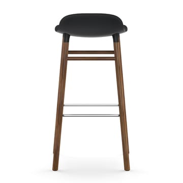 Form σκαμπό με πόδια από καρυδιά 75 cm - Μαύρο - Normann Copenhagen