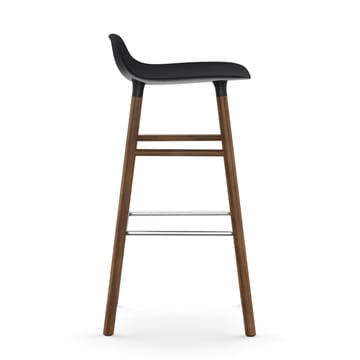 Form σκαμπό με πόδια από καρυδιά 75 cm - Μαύρο - Normann Copenhagen