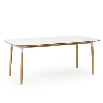 Τραπεζαρία Form 95x200 cm - Λευκό - Normann Copenhagen