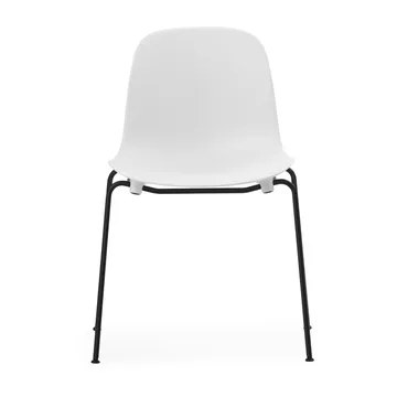 Form Chair στοιβαζόμενη καρέκλα με μαύρα πόδια 2 τεμαχίων, Λευκό - Normann Copenhagen