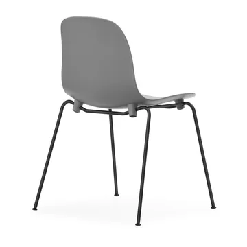 Form Chair στοιβαζόμενη καρέκλα με μαύρα πόδια 2 τεμαχίων, Γκρί - Normann Copenhagen