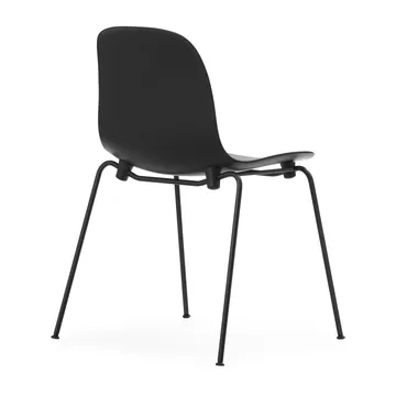 Form Chair στοιβαζόμενη καρέκλα με μαύρα πόδια 2 τεμαχίων, Μάυρο - Normann Copenhagen