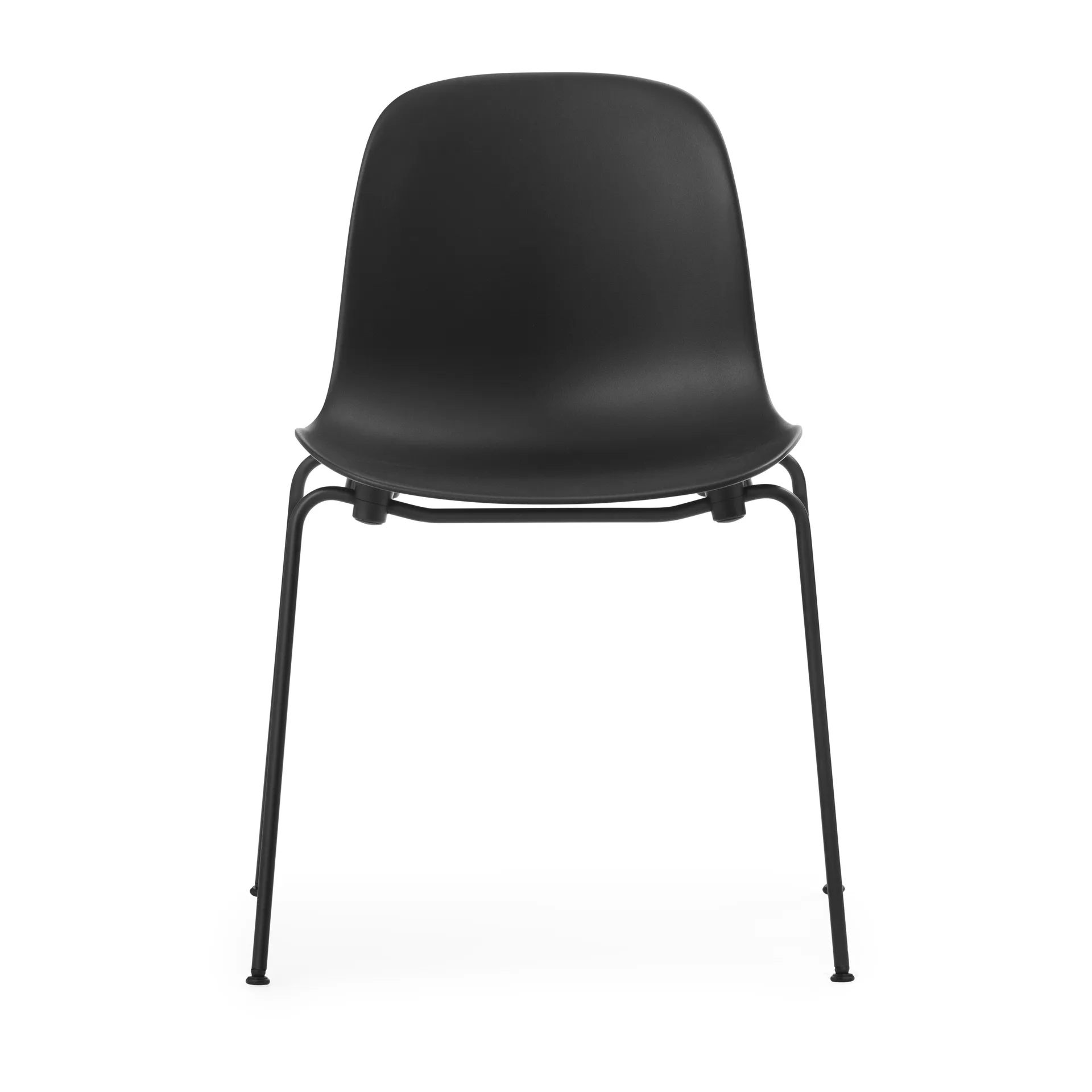 Form Chair στοιβαζόμενη καρέκλα με μαύρα πόδια 2 τεμαχίων, Μάυρο,  Normann Copenhagen