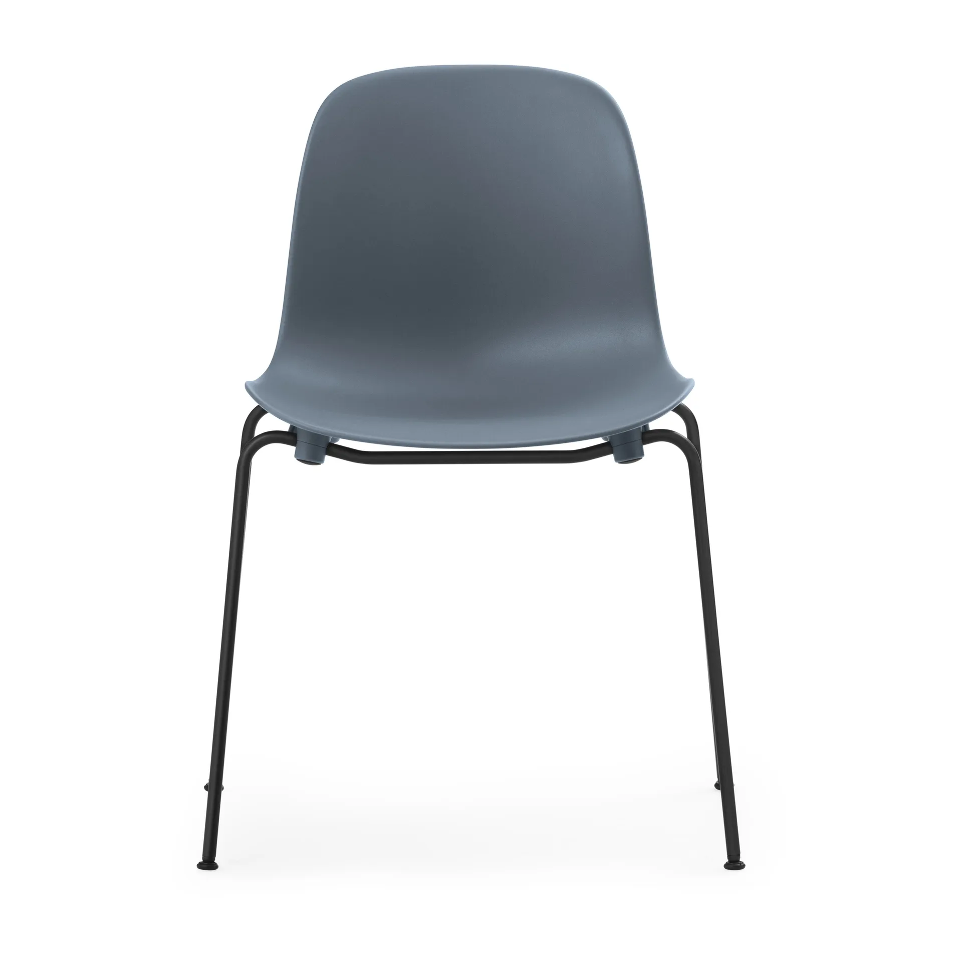 Form Chair στοιβαζόμενη καρέκλα με μαύρα πόδια 2 τεμαχίων, Μπλέ,  Normann Copenhagen