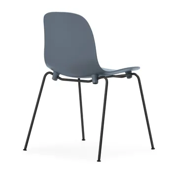 Form Chair στοιβαζόμενη καρέκλα με μαύρα πόδια 2 τεμαχίων, Μπλέ - Normann Copenhagen