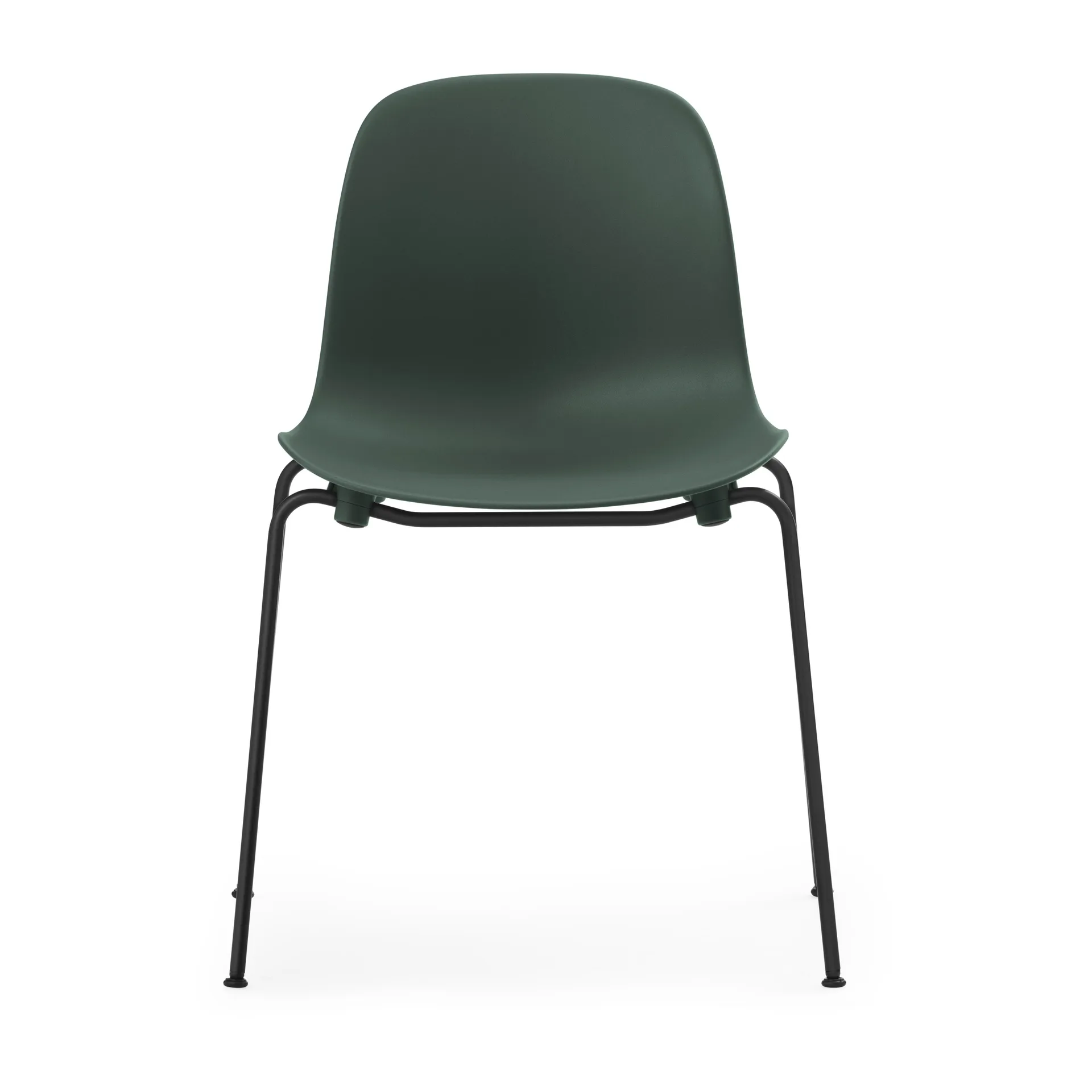 Form Chair στοιβαζόμενη καρέκλα με μαύρα πόδια 2 τεμαχίων, Πράσινο,  Normann Copenhagen
