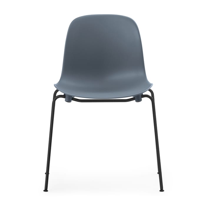 Form Chair στοιβαζόμενη καρέκλα με μαύρα πόδια 2 τεμαχίων, Μπλέ Normann Copenhagen