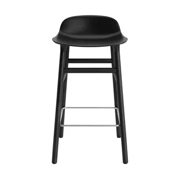 Form Chair σκαμπό με πόδια από βερνικωμένη δρυ 65 cm - Μαύρο - Normann Copenhagen