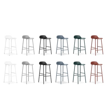 Form σκαμπό με μεταλλικά πόδια - Μαύρο - Normann Copenhagen
