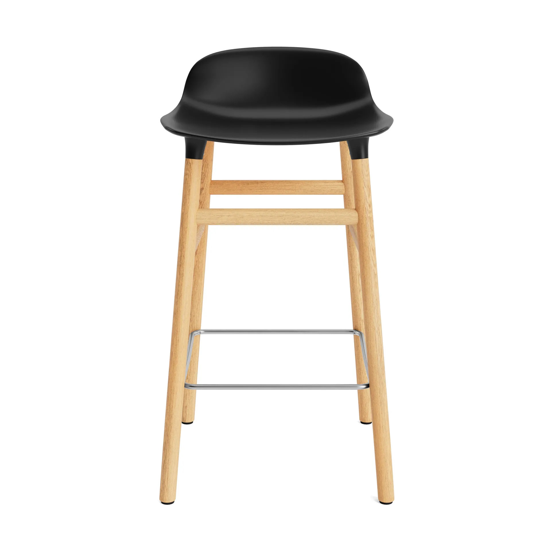 Form σκαμπό με πόδια από καρυδιά, Μαύρο Normann Copenhagen