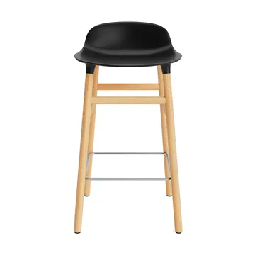 Form σκαμπό με πόδια από καρυδιά - Μαύρο - Normann Copenhagen