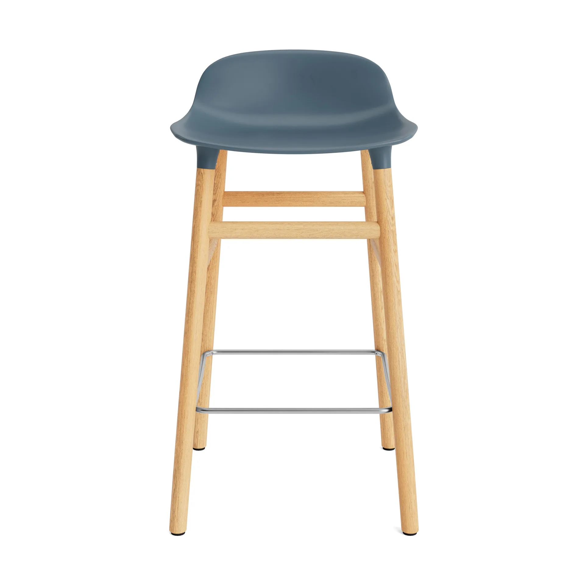 Form σκαμπό με πόδια από καρυδιά, Μπλε Normann Copenhagen