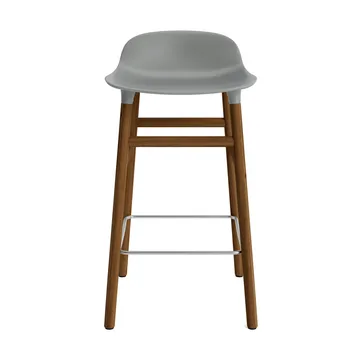 Form σκαμπό με πόδια από καρυδιά - γκρι - Normann Copenhagen