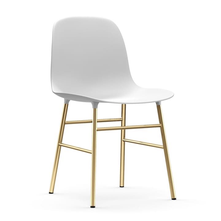 Καρέκλα Form με πόδια από ορείχαλκο, Λευκό Normann Copenhagen