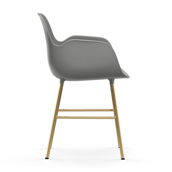Form πολυθρόνα με μπρούντζινα πόδια, Γκρ�ι Normann Copenhagen