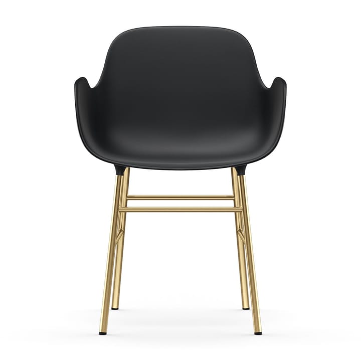 Form πολυθρόνα με μπρούντζινα πό�δια, Μαύρο Normann Copenhagen