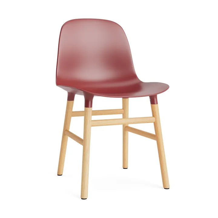 Καρέκλα Form - κόκκινο, πόδια δρυός - Normann Copenhagen