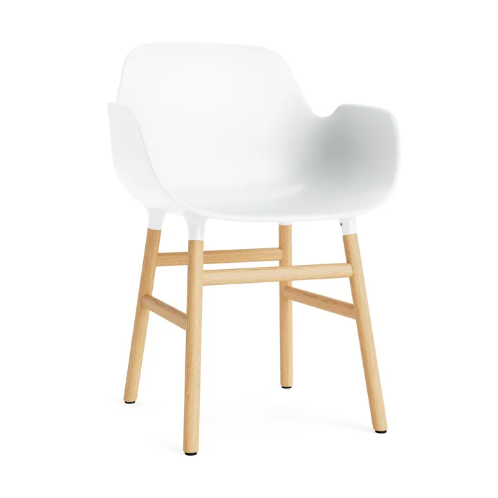 Πολυθρόνα Form  - Λευκό, δρύινα πόδια - Normann Copenhagen