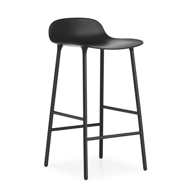 Form σκαμπό με μεταλλικά πόδια - Μαύρο - Normann Copenhagen