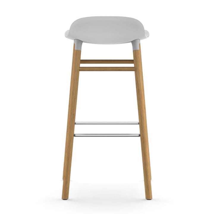 Form σκαμπό με πόδια από καρυδιά, Λευκό Normann Copenhagen