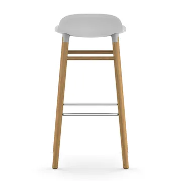 Form σκαμπό με πόδια από καρυδιά - Λευκό - Normann Copenhagen