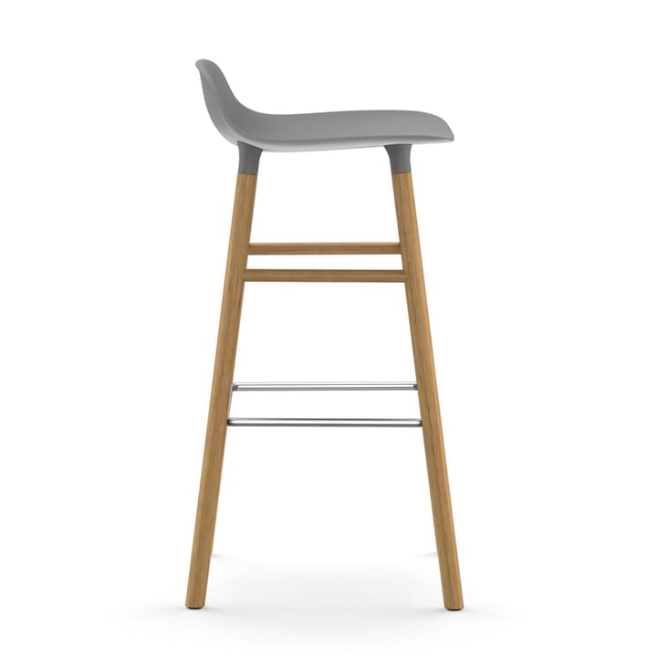 Form σκαμπό με πόδια από καρυδι�ά, Γκρι Normann Copenhagen