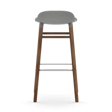 Form σκαμπό με πόδια από καρυδιά - γκρι - Normann Copenhagen