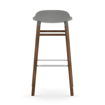 Form σκαμπό με πόδια από καρυδιά - γκρι - Normann Copenhagen